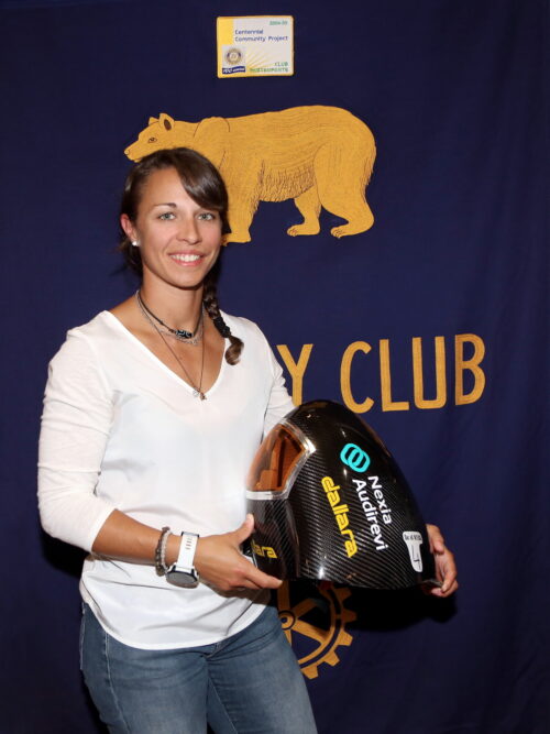 Valentina Greggio, ospite al Rotary Biella