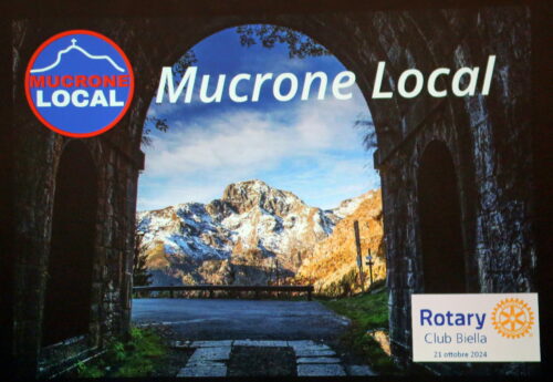 Marco Bardelle presenta Mucrone Local al Rotary Biella